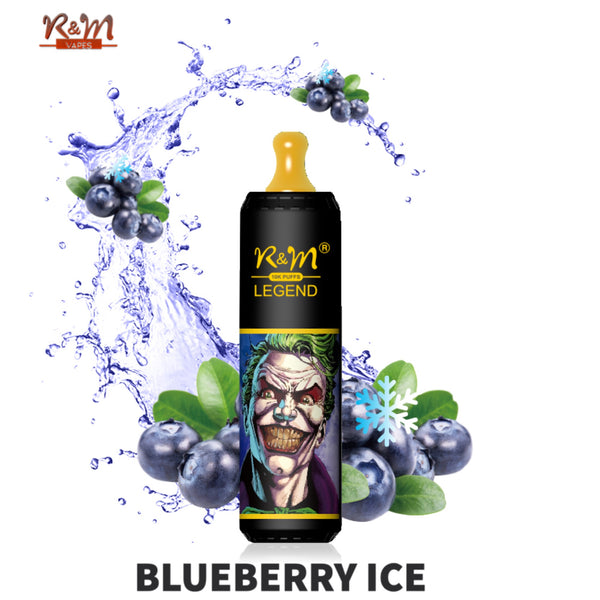 R&M Legend 10000 Puffs Blueberry Ice Disposable Vape Pen Online – R&M Vapes