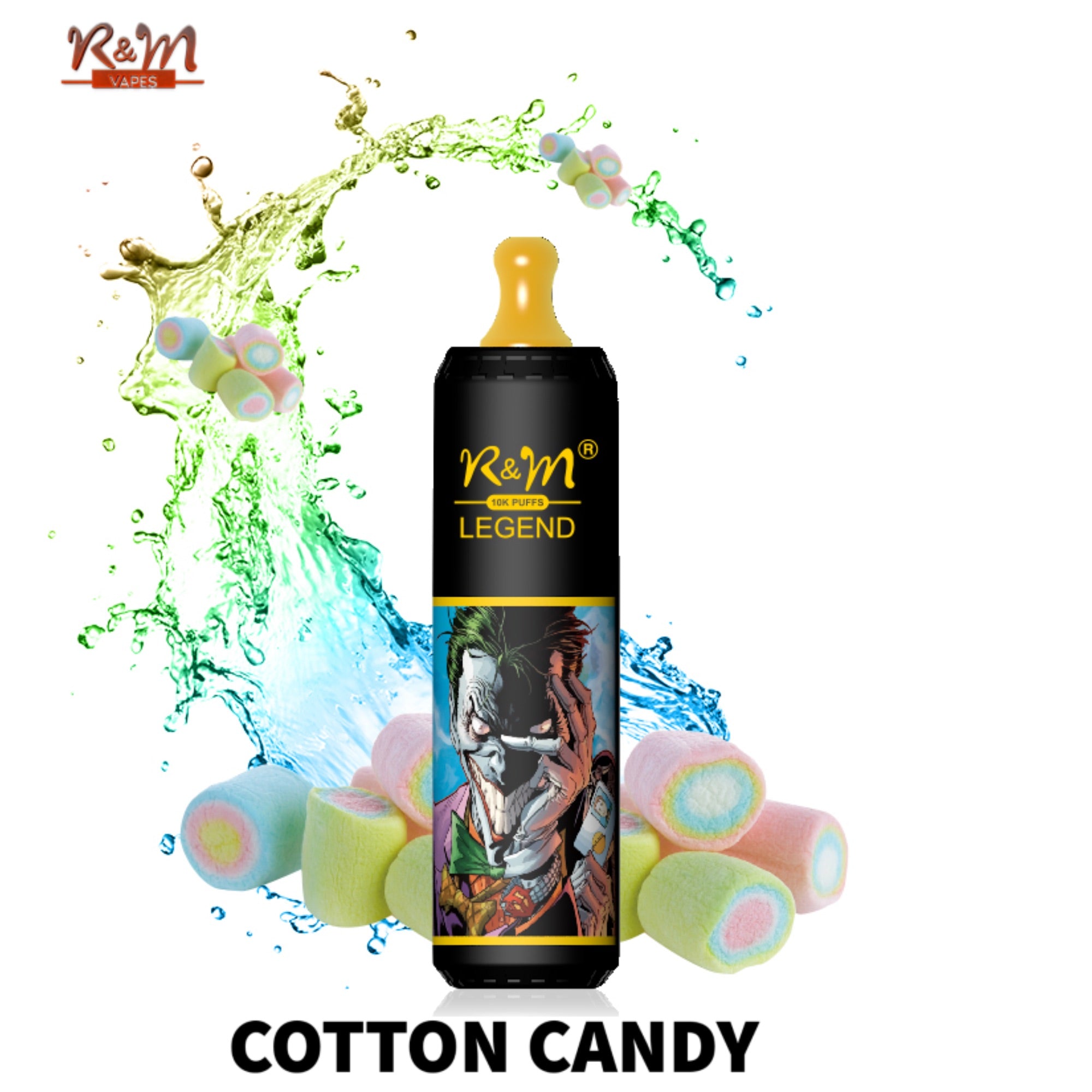R&M Legend 10000 Puffs Cotton Candy Disposable Vape Pen Online – R&M Vapes