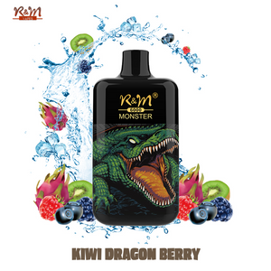 R&M Monster 6000 Puffs 5% Kiwi Dragon Berry Disposable Vape