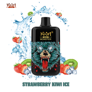 R&M Monster 6000 Puffs 5% Strawberry Kiwi Ice Disposable Vape