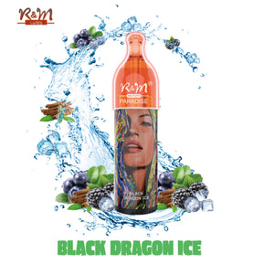 R&M Paradise 10000 Puffs 2% Black Dragon Ice Disposable Vape