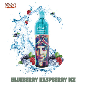 R&M Paradise 10000 Puffs 2% Blueberry Raspberry Ice Vape Pen