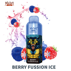 R&M Paradise 8000 Puffs Berry Fusion Ice Disposable Vape Pen