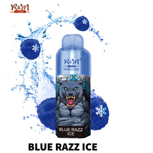R&M Paradise 8000 Puffs Blue Razz Ice Disposable Vape Pen