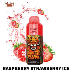 R&M Paradise 8000 Puffs Raspberry Strawberry Ice Vape Online