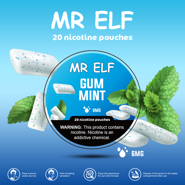 MR ELF Nicotine Pouches - Gum Mint