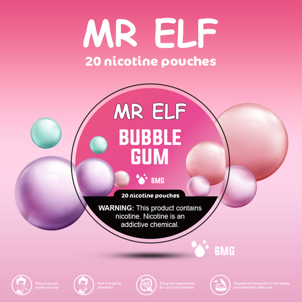 MR ELF Nicotine Pouches - Bubblegum