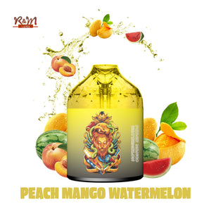 R&M Bar 9000 Puffs 5% Peach Mango Watermelon Disposable Vape